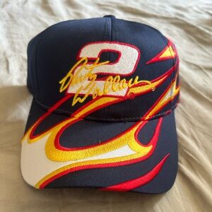 Bobby Wallace #2 NASCAR Flame Hat Vintage Chase Authentics Y2K Racing Cap